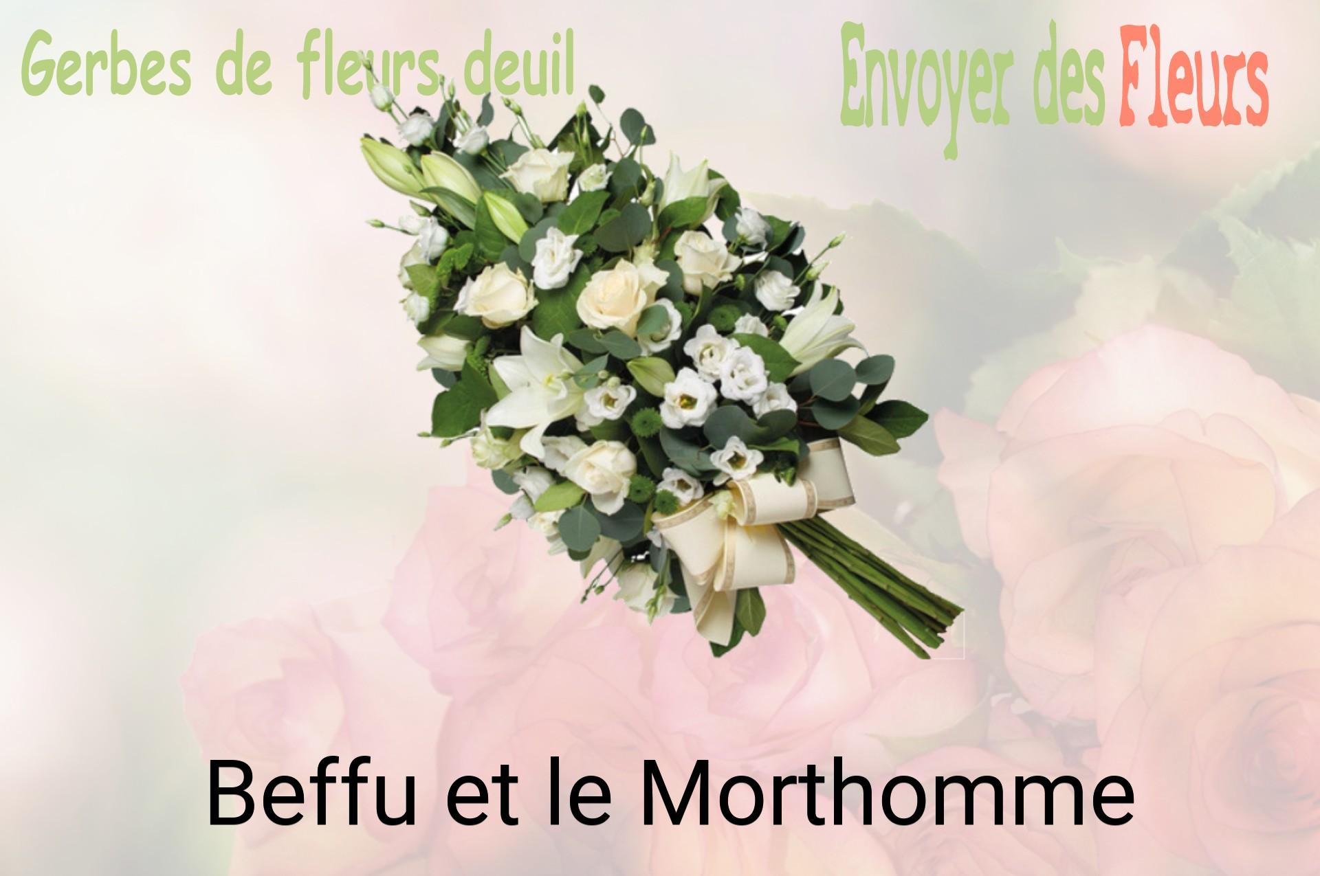 Gerbe de fleurs de deuil livrée à Beffu-et-le-Morthomme
